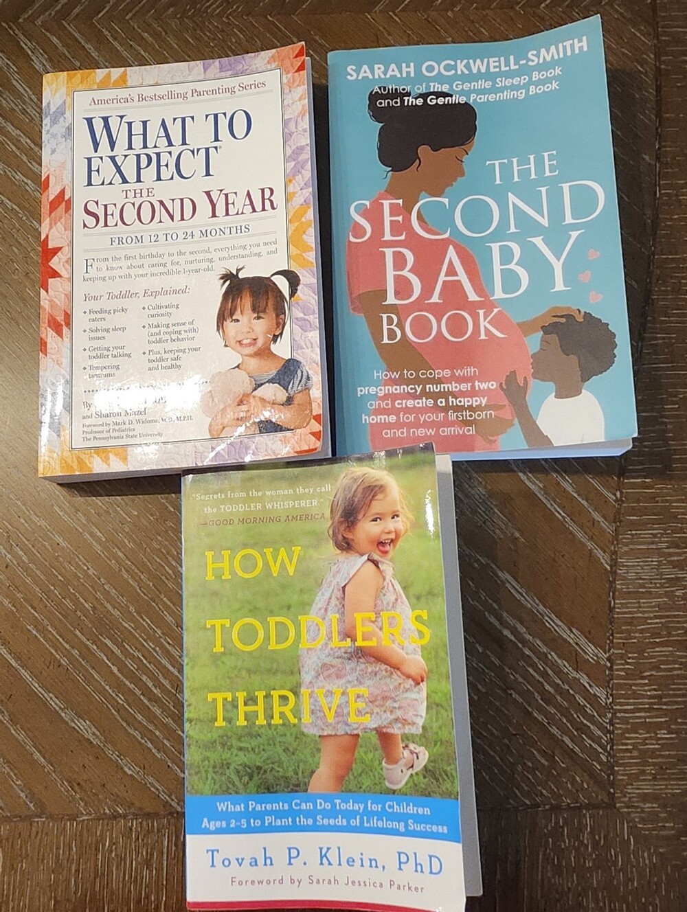 Lot Of 3 Parenting Books:  What To Expect 2nd Year-2nd Baby-How Toddlers Thrive